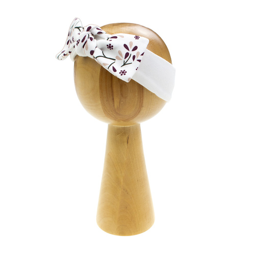 217065 Bentita din bumbac Alisa Nicol cu ​​fundita - model floral