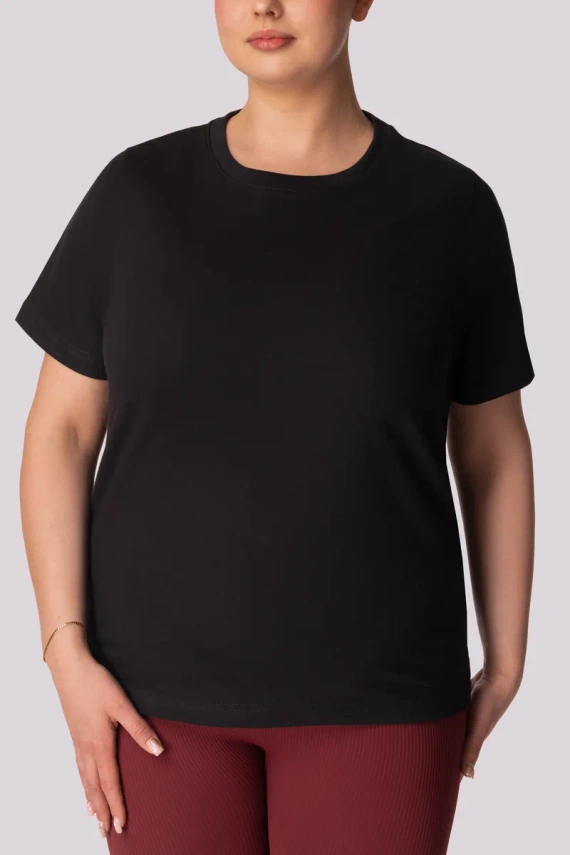 Regular Base Tricou dama Mona negru