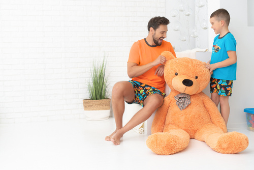 Comics Pijama cu mânecă scurtă pentru băieți, pantaloni Italian Fashion - turcoaz/print