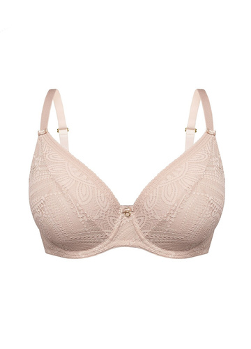 Sutien Desire BO50 mefemi by Nipplex cappuccino moale cu dantelă