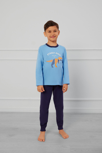 Rex Pijama pentru băieți Italian Fashion - albastru/albastru