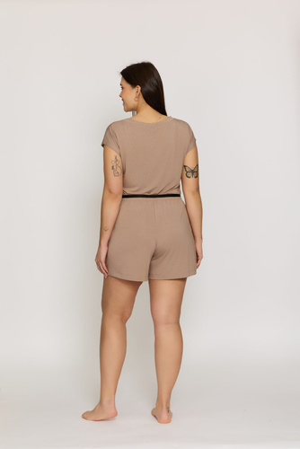 Pantaloni scurți pijama Mefemi Mila PDI1 vâscoză confort mokka
