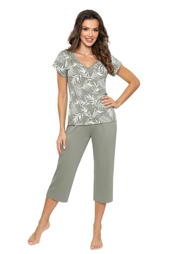 Pijamale dama Paloma 3/4 Donna - olive