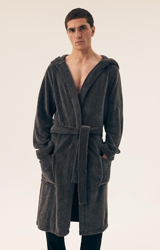 Halat de baie cu glugă pentru bărbați 43012 Mild Henderson – Călduros și moale