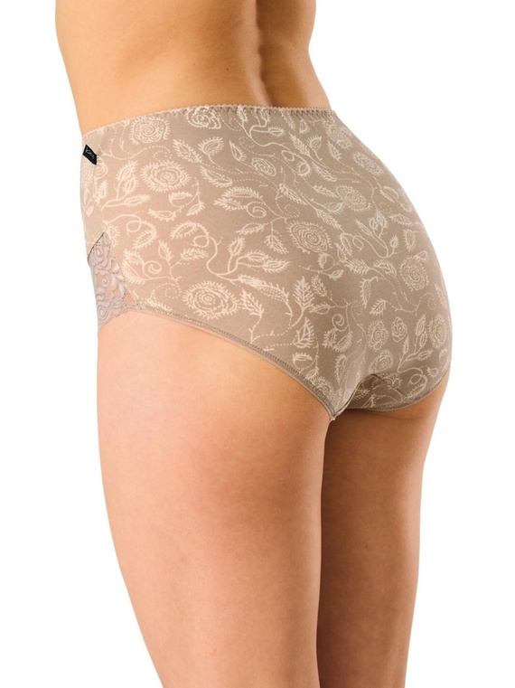 Chiloți LPF 599 Key bej-mocca maxi bikini – Confort și eleganță din bumbac de înaltă calitate