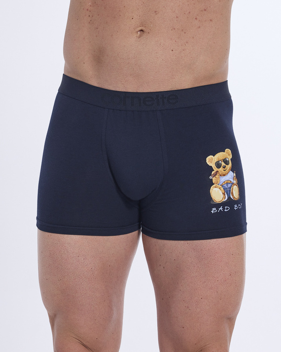 280/246 Boxer bărbați Tattoo Bad Boy Cornette, bleumarin