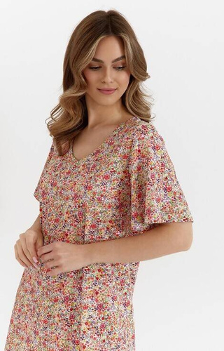 Cămașă de noapte 458 Cana - flori roșii