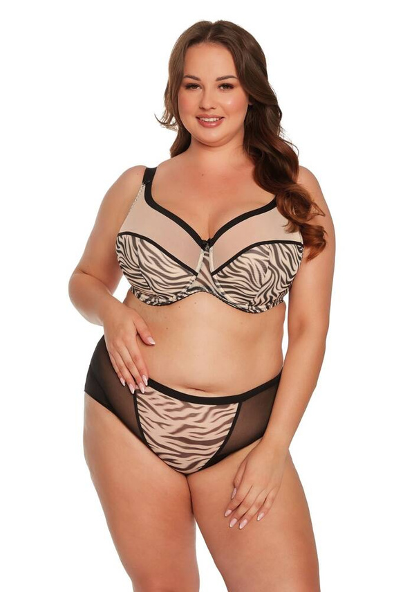 BSM 1234 Alia sutien semi-padded Gaia negru bej