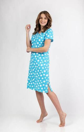 157 Cămașă de noapte Regina - turcoaz