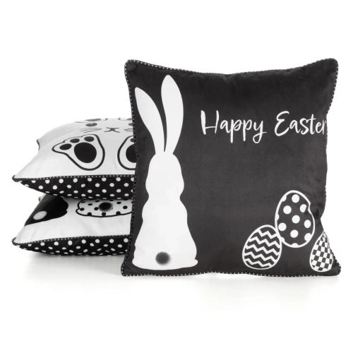 Fata de perna Spring 5 Paste cu imprimeu de catifea, Eurodraperii, neagra