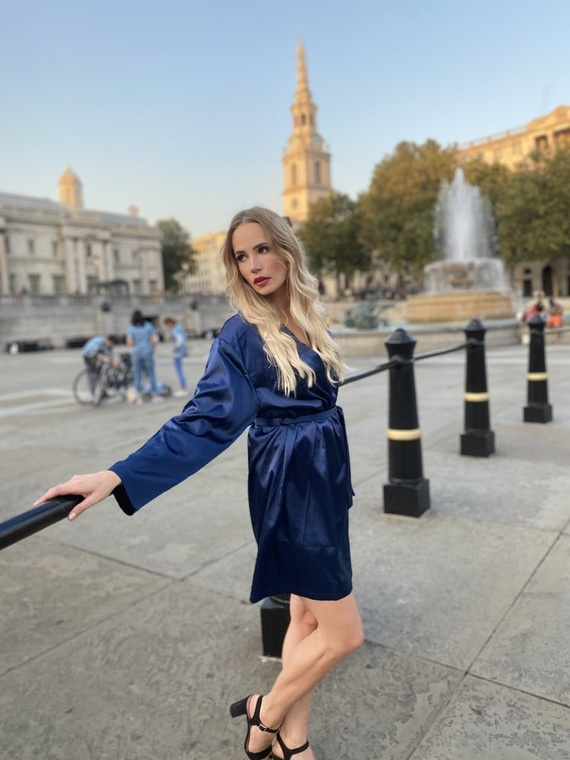 797 Halat clasic pentru femei Forex - albastru marin