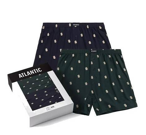 2MBH-003 Boxer bărbați Atlantic - bleumarin și smarald