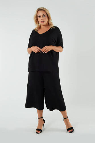 Soler Bluză cu mânecă scurtă Italian Fashion - negru