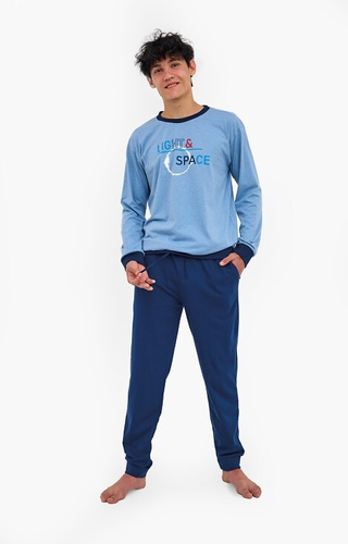 998/57 Pijama pentru tineret Cornette F&Y – bumbac, mâneci lungi, pantaloni