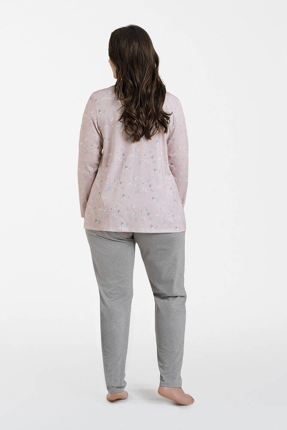 Simona Pijama cu mânecă lungă și pantaloni lungi de damă Italian Fashion - print/melange