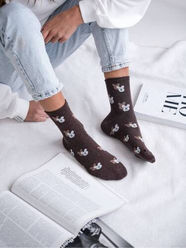 200-142 Ciorapi dama Teddy Bear Heads Milena - Maro