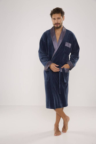 773 Bonjour halat de baie forex pentru bărbați - denim