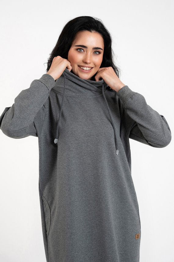 Malmo Ladies tunică cu mânecă lungă Italian Fashion - ¶r. melange 