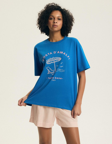 Pijama de vară 44479 Edris bumbac și vâscoză