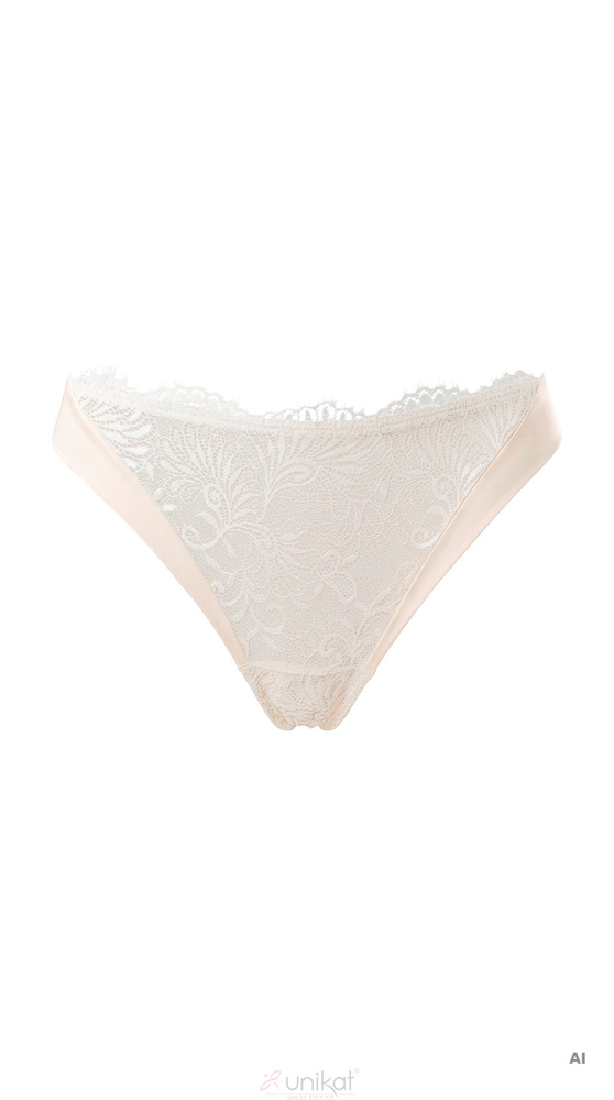 Unikat Zelia stringi damă bej, dantelă, elegante, confortabile