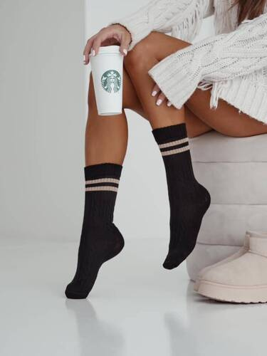 1542-001 Ciorapi dama Braid Milena - negri