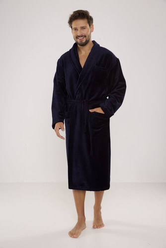 803 / 819 Halat bărbătesc Twin Terry Forex - toate albastru marin (albastru închis)