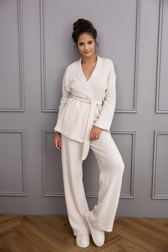 Pijamale pentru femei Journey Sensis - Îmbrăcăminte de casă tricotată tip Waffle