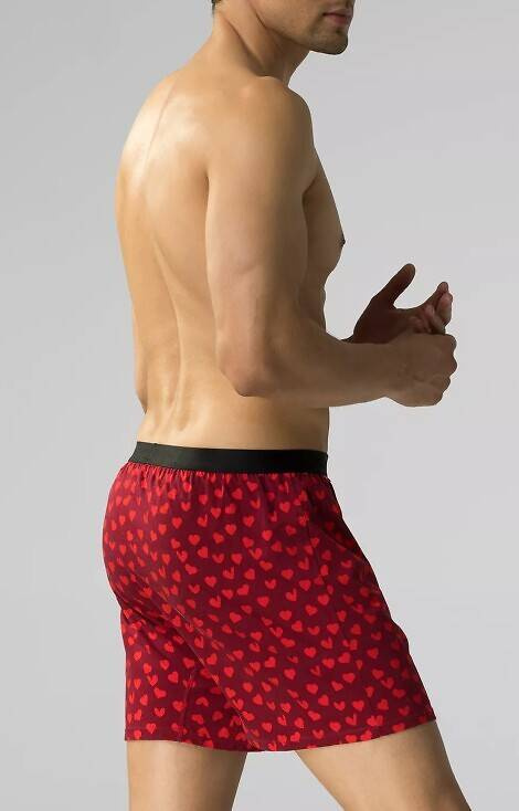 2GMB-009 Boxer bărbați Atlantic - negru - visiniu