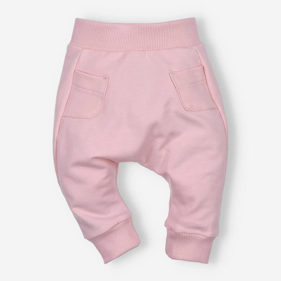 ABN-4517/PUR Pantaloni de trening Nini din bumbac organic, roz pudrat