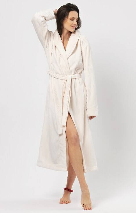 Halat de baie lung pentru femei LGL 803 Key - ecru