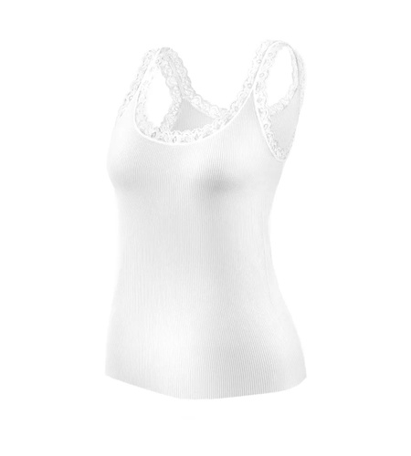 Maieu damă Sesto Senso 6109 dantelă fără cusături elastic confort white