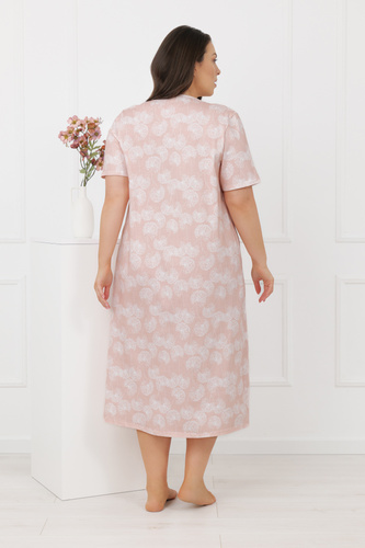 Cămașă de noapte Eleni Italian Fashion 100% bumbac, mânecă scurtă