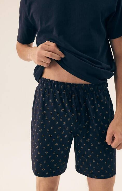 42601 Shore Pijamale pentru bărbați Core Henderson - bleumarin