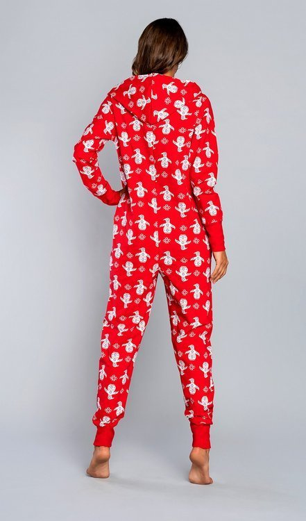 Salopetă lungă pentru femei Nana Italian Fashion - roșu 