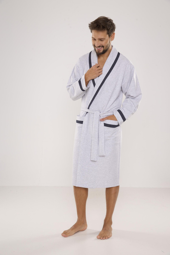 564 Halat pentru bărbați Bruno De Lafense - melange deschis 