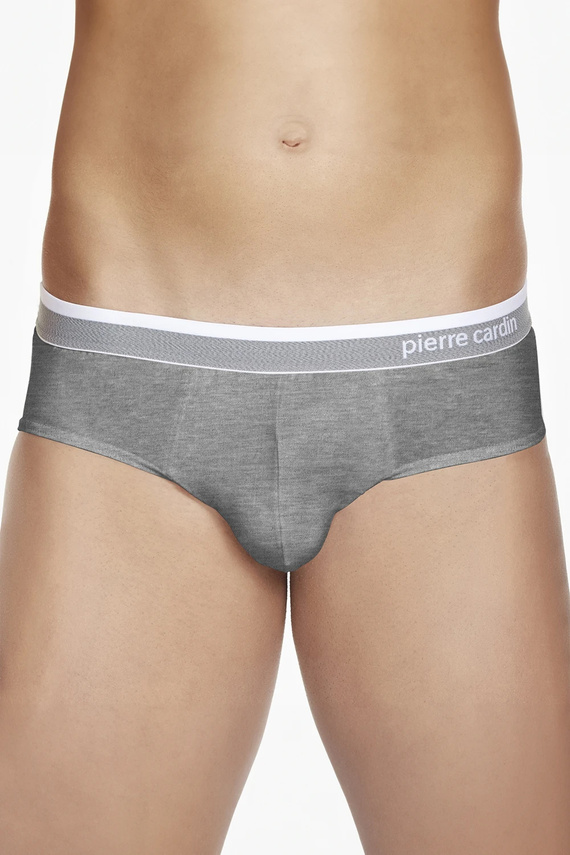 PCU 402 Pierre Cardin gri – slip bărbătesc clasic din bumbac, confortabil pentru fiecare zi