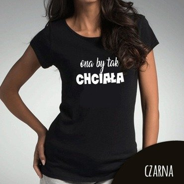 Bluzka dla mamy "ONA BY TAK CHCIAŁA" Moocha czarny