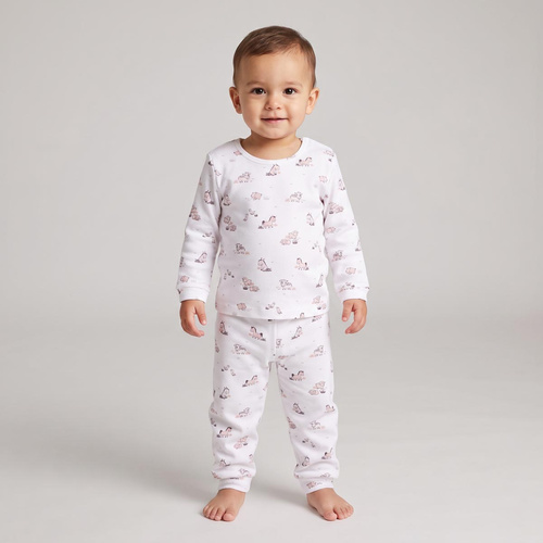 228036 Nicol FARMA Pijamale pentru copii 100% bumbac, lungi, cu animale