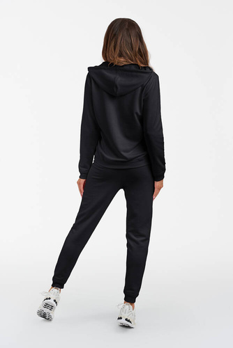 Hanorac cu glugă pentru femei Roma Italian Fashion - negru