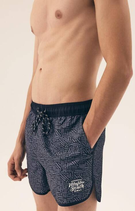 42612 Trunchi de baie pentru bărbați Raw Henderson - bleumarin