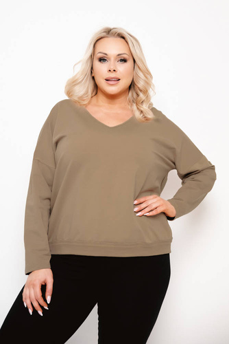 Karina Hanorac de damă Fashion - camel