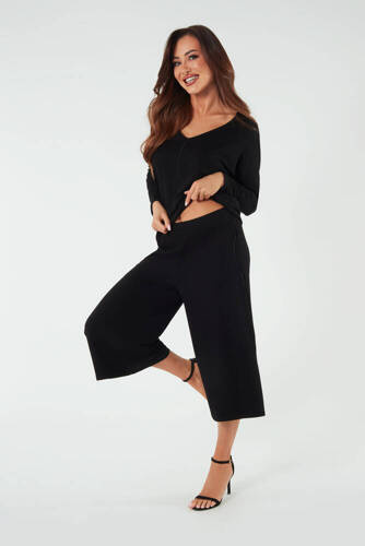 Soler Culottes pentru femei 7/8 Italian Fashion - negru