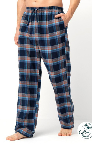 Pantaloni de pijama bărbați MHT 431 Key - flanel din bumbac în carouri