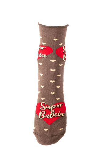 K90Z Șosete pentru bunici nepresate Modă italiană 