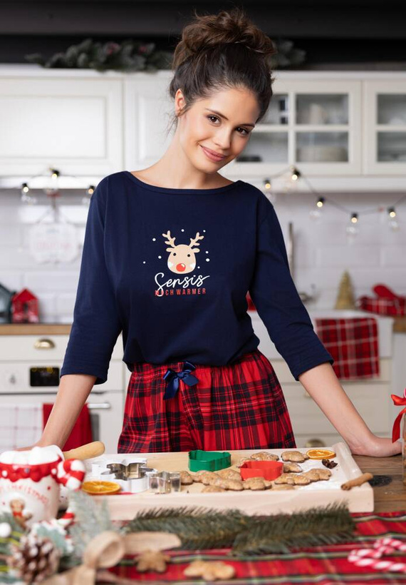 Pijamale pentru femei Myrtle Sensis - Bleumarin