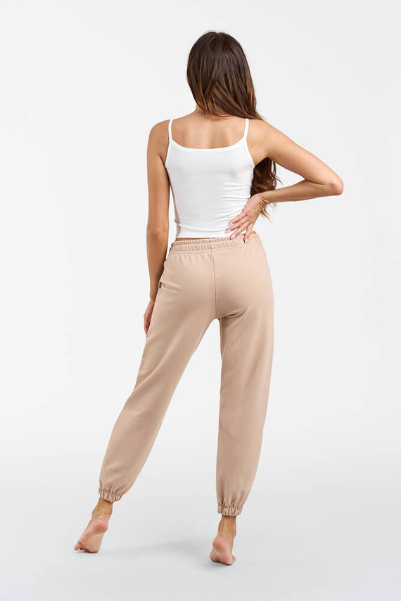 Pantaloni de trening Viva Fashion pentru femei - bej 