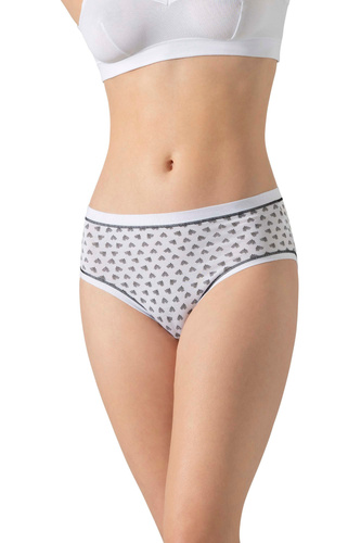 3363 MIDI-2H100 Chiloți MIDI Cotonella pachet de 3 – bumbac, talie mijlocie, confortabili pentru utilizarea de zi cu zi