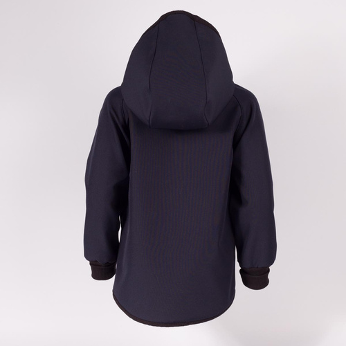 229004 Nicol Geacă softshell băieți cu polar, glugă, reflectorizantă - bleumarin