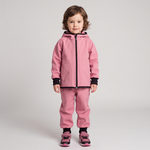229001 Nicol Geacă softshell pentru fete cu glugă, polar, reflectorizantă