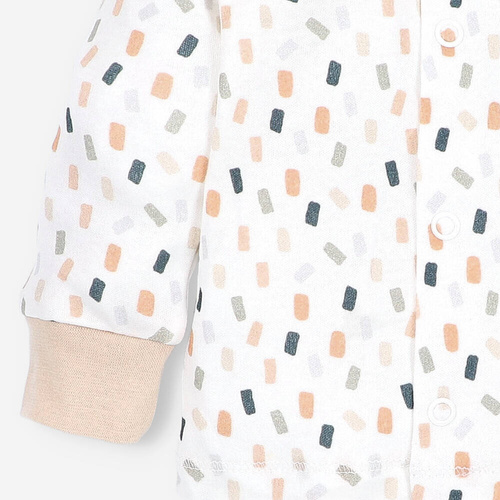 ABN-5328/KRE Caftan pentru copii Nini crem din bumbac organic